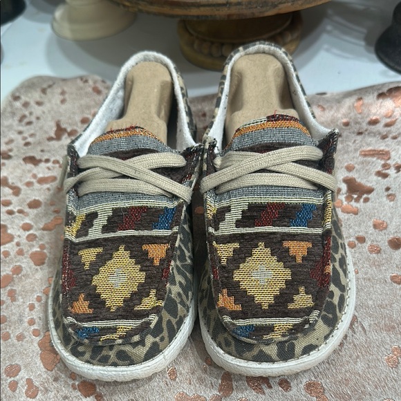 Gypsy Jazz Multicolor Patterned Flats - Picture 1 of 6